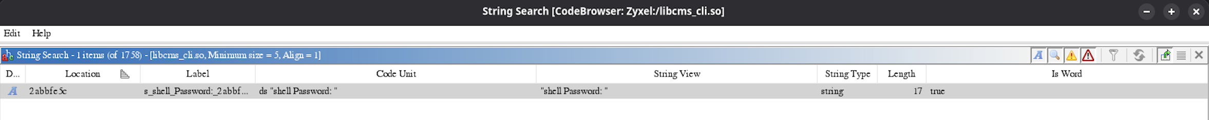 shell Password